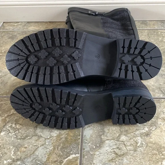 JustFab Black Riding Boots - Picture 3 of 9